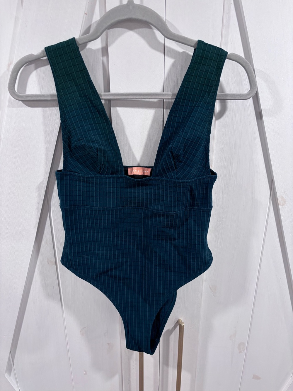 Livy Deep Teal One-Piece Swimsuit with Wide Straps